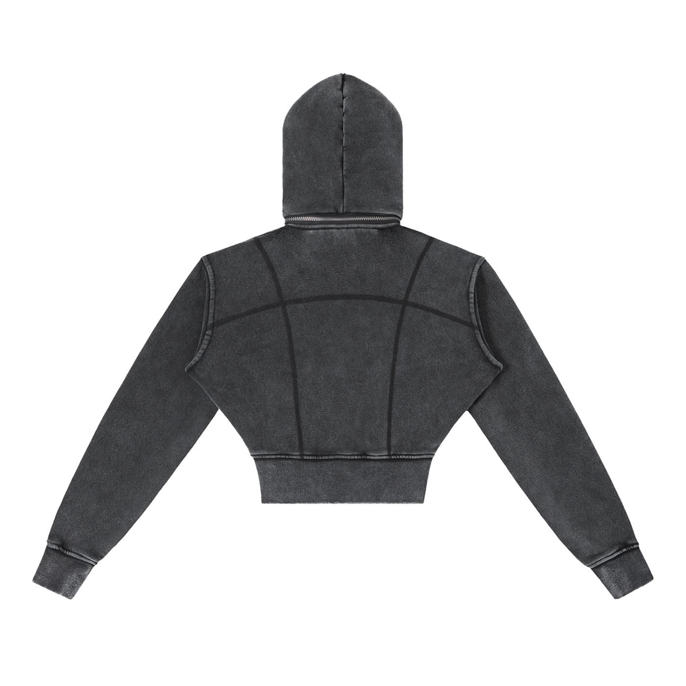 CHP - Vintage Washed Cropped Fleece Hoodie