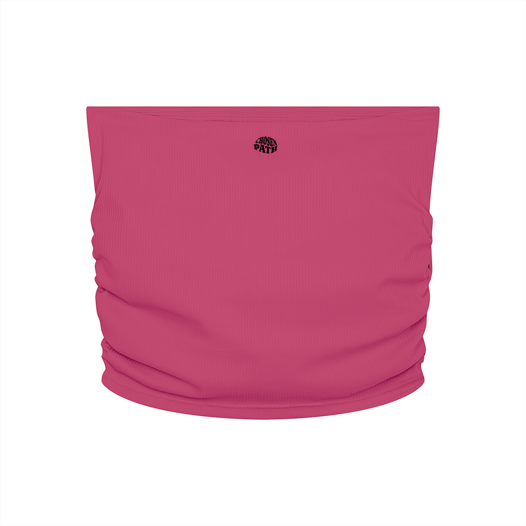 Women’s Ruched Cropped Yoga Tube Top