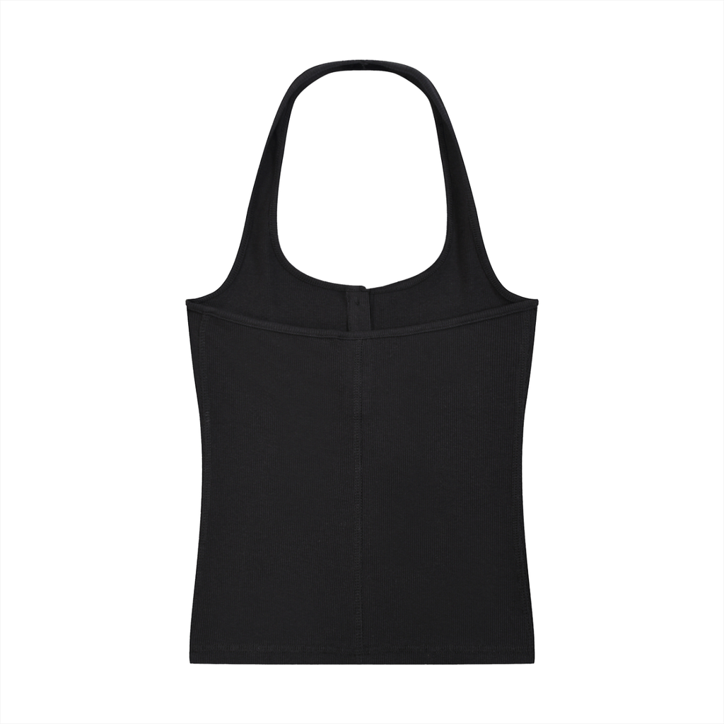 CHP-Women's Ribbed Henley Tank Top