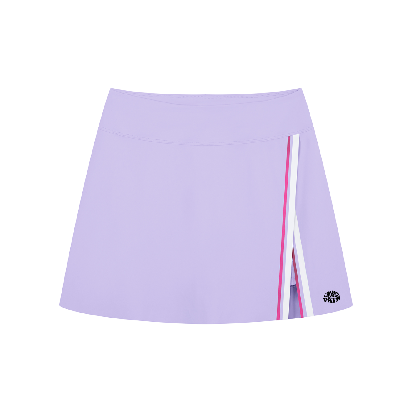 CHP Women's A-Line Contrast Panel Slit Skirt