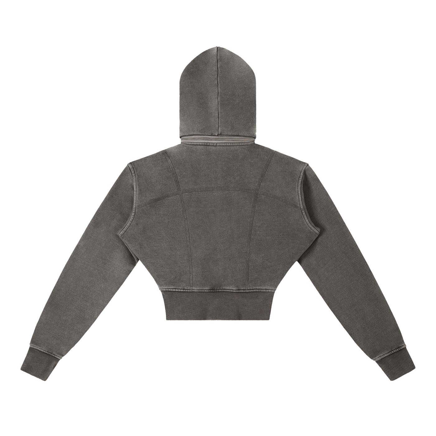 CHP - Vintage Washed Cropped Fleece Hoodie
