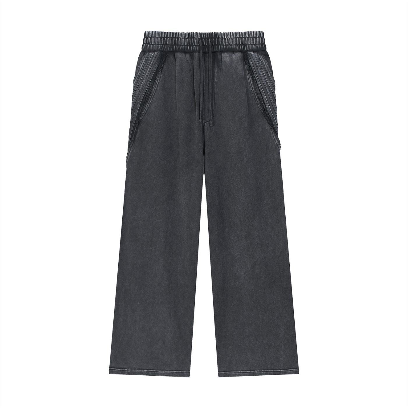 CHP- Snow Washed Tape Raw Edge Sweatpants