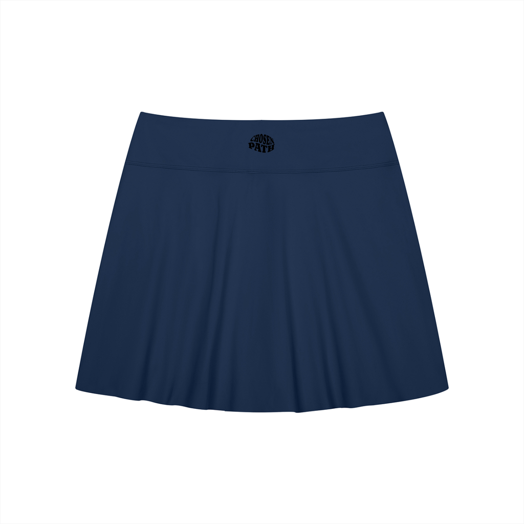 CHP Women's A-Line Contrast Panel Slit Skirt