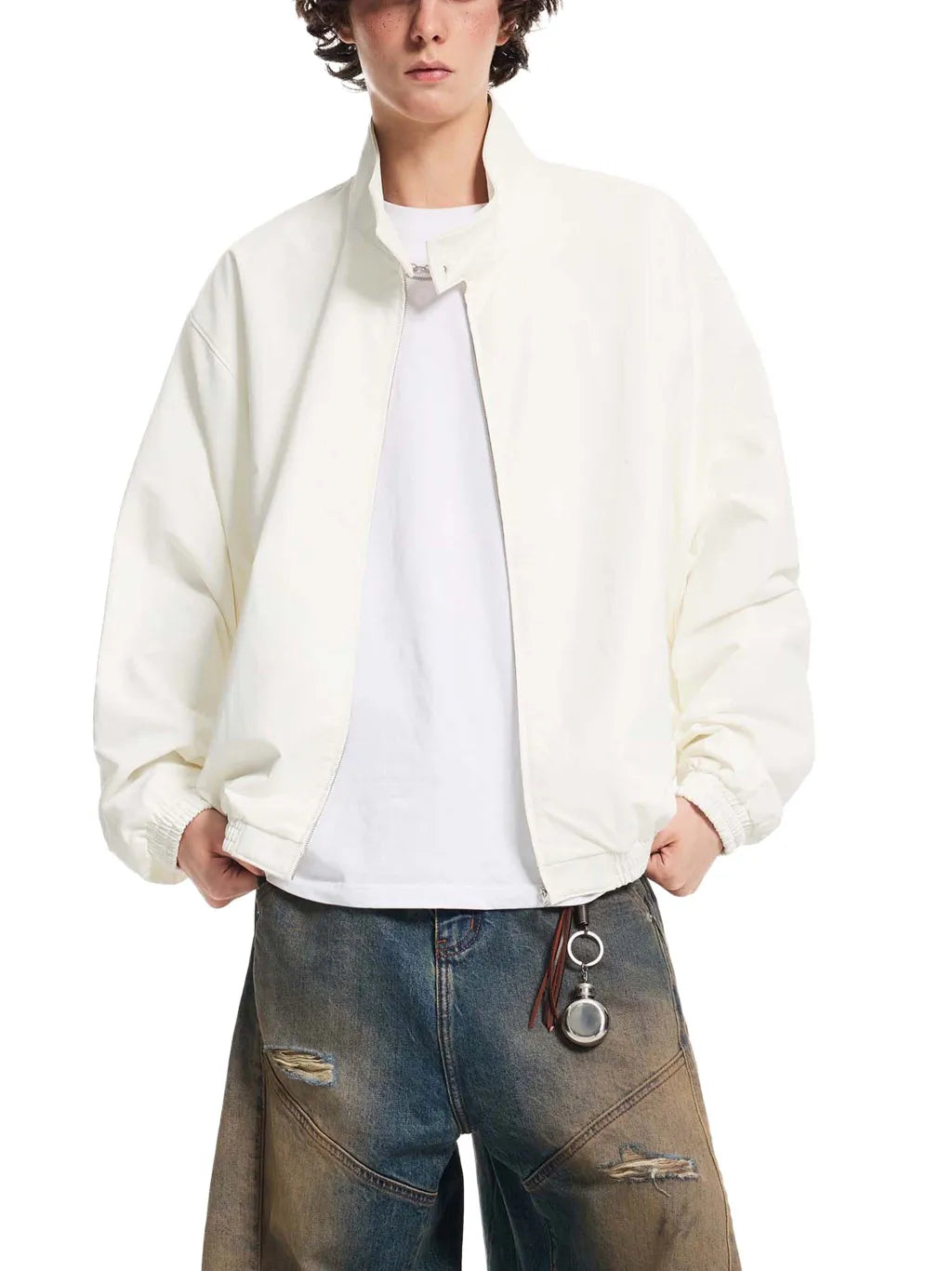 CHP-Stand Collar Bomber Jacket
