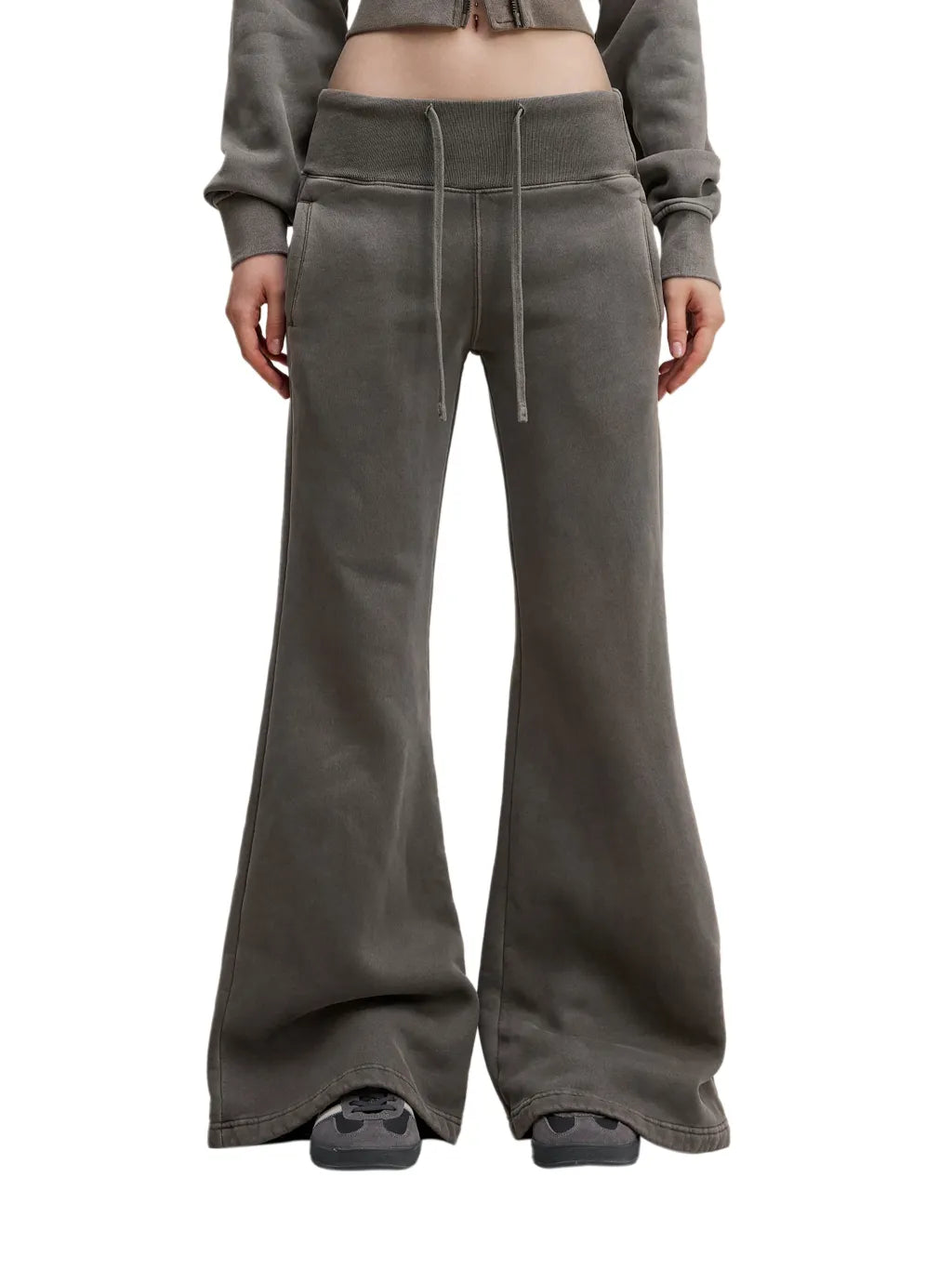 CHP-Vintage Washed Flared Fleece Pants