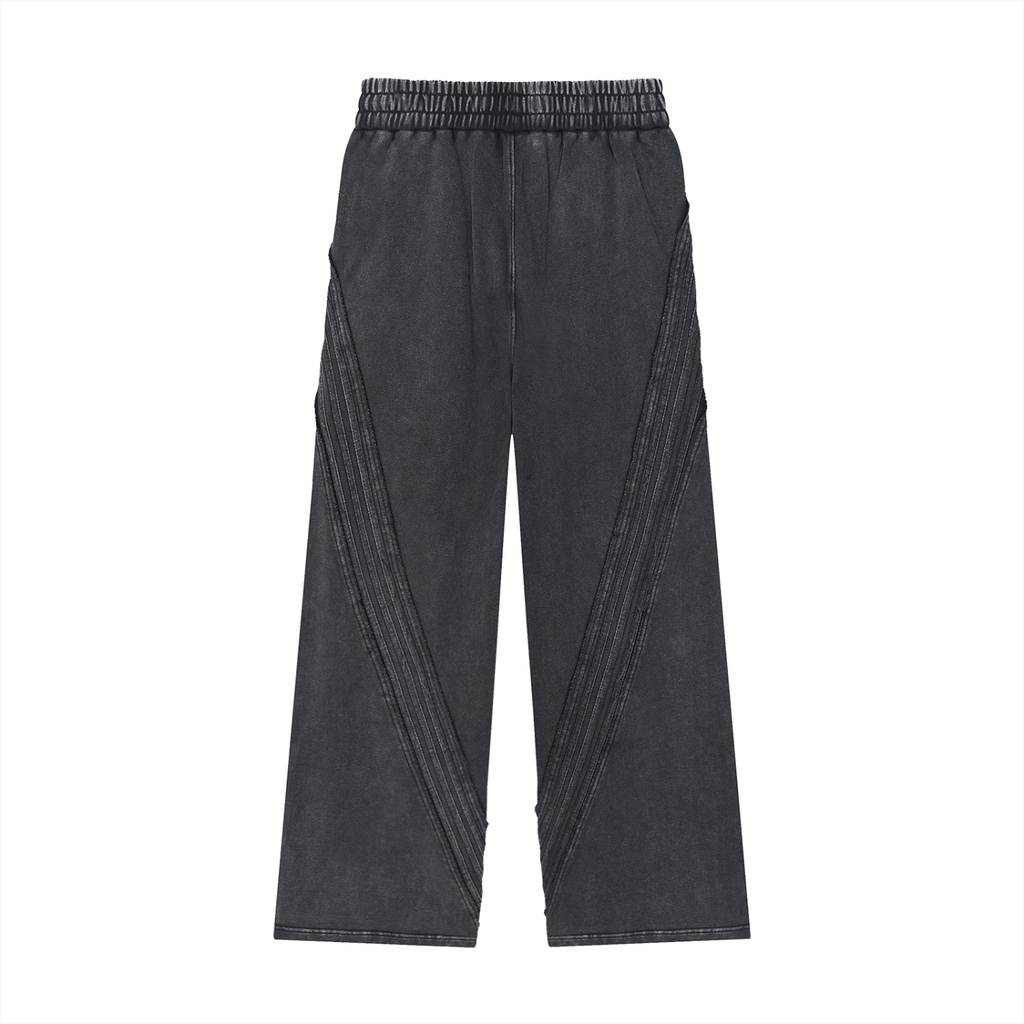 CHP- Snow Washed Tape Raw Edge Sweatpants