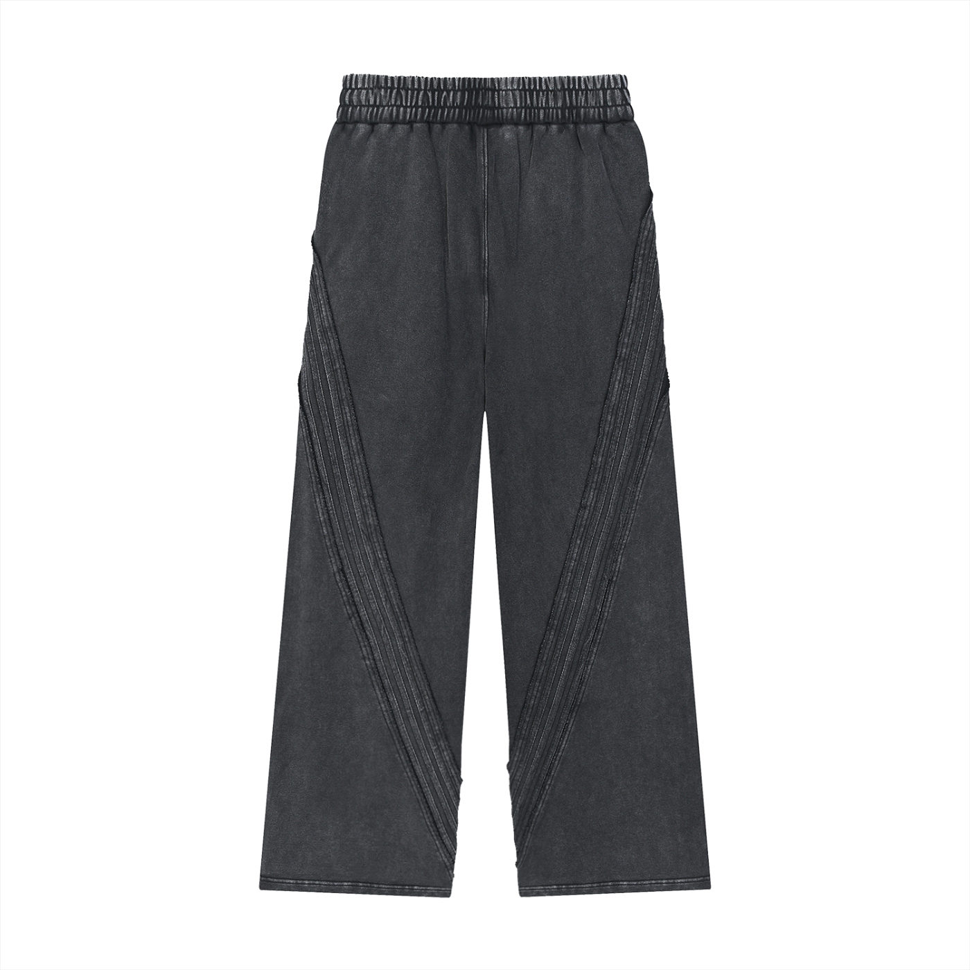 CHP- Snow Washed Tape Raw Edge Sweatpants