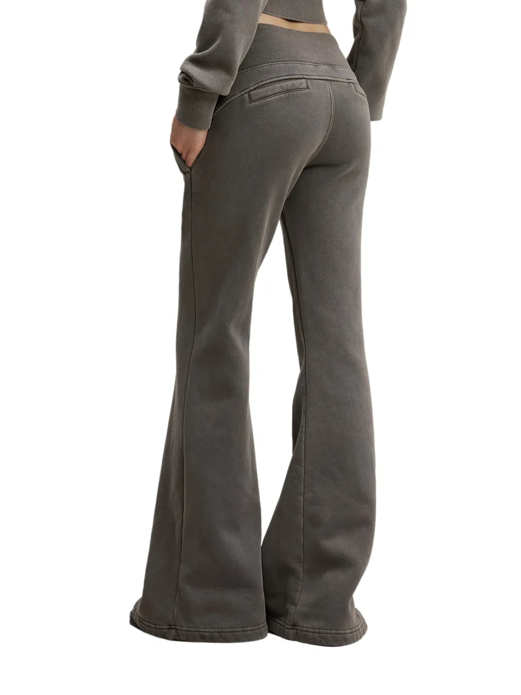 CHP-Vintage Washed Flared Fleece Pants