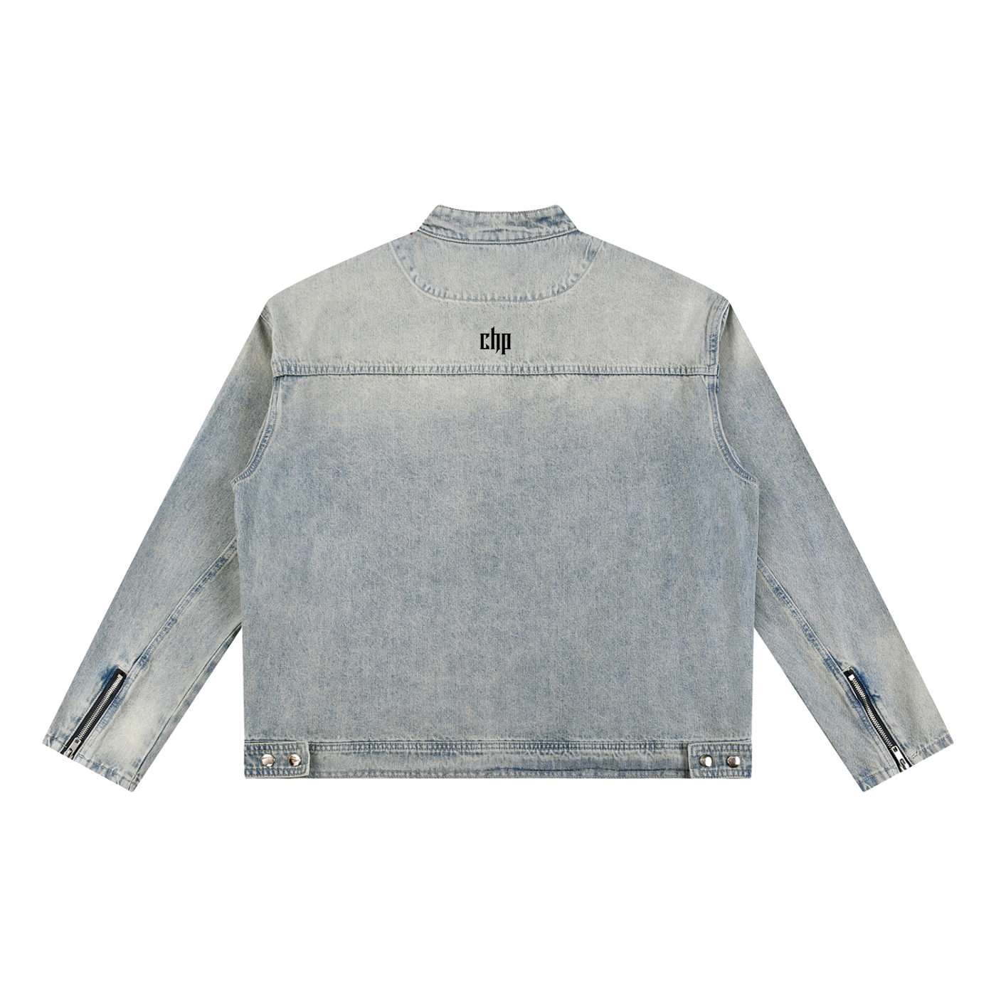 CHP-Vintage Wash Zip Denim Jacket
