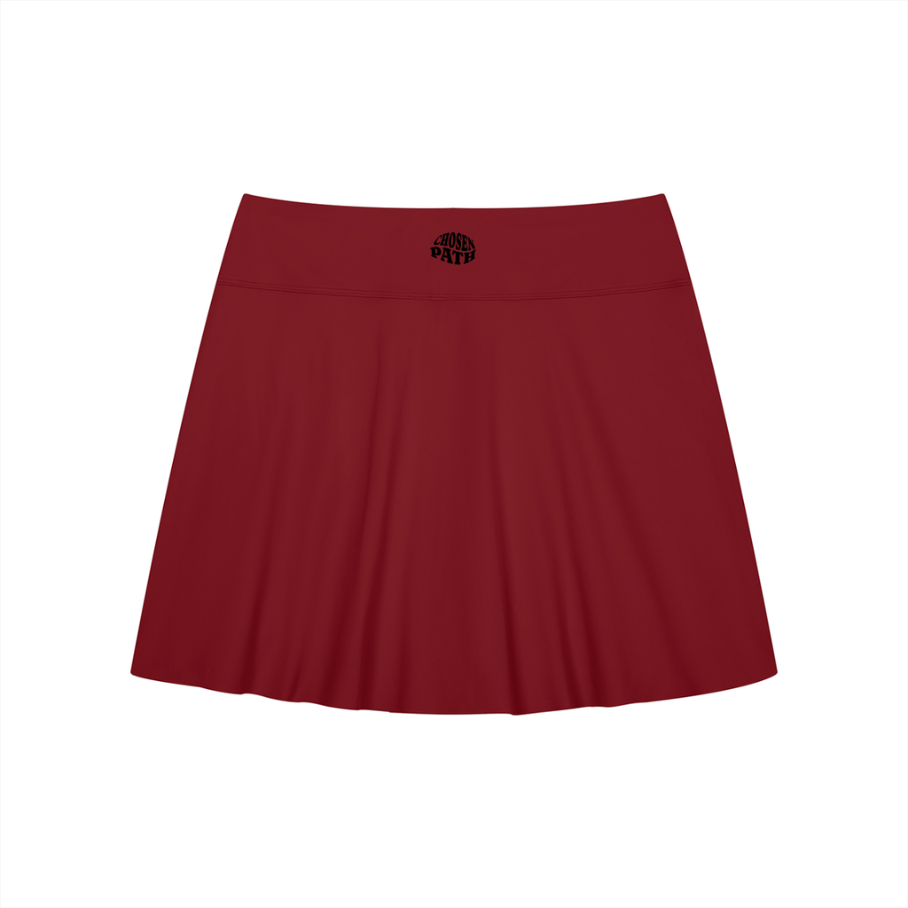 CHP Women's A-Line Contrast Panel Slit Skirt