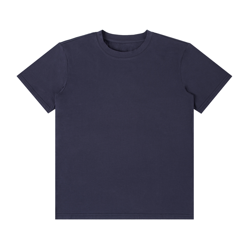 CHP-Plain Unisex Classic Crew Neck Cotton T-Shirt