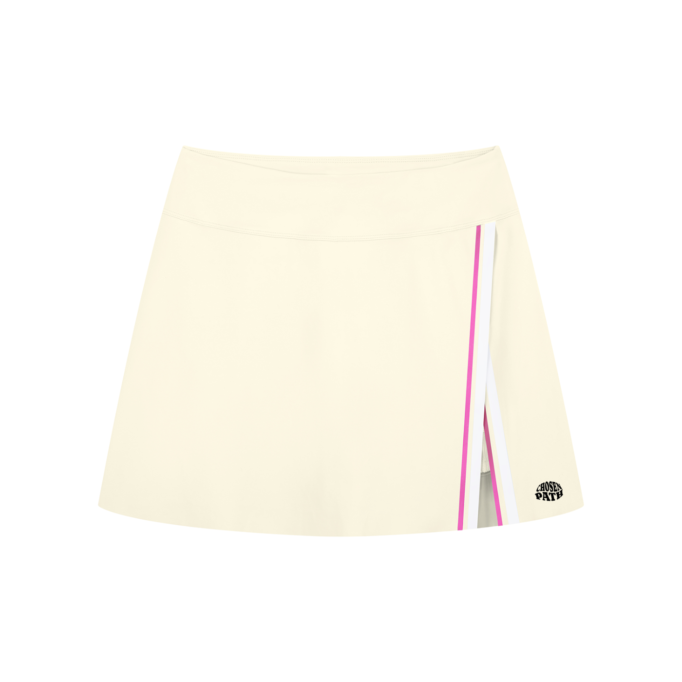 CHP Women's A-Line Contrast Panel Slit Skirt